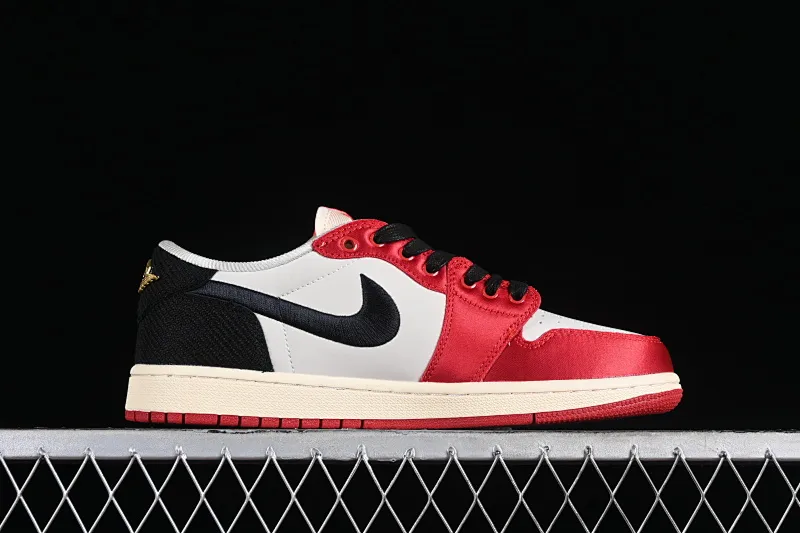 All categories Air Jordan Jordan series basketball shoes Air Jordan 1 Low Z version Trophy Room x Jordan 1 Low OG "Away" AJ1 Joe 1 black and red low-top cultural casual sneakers FN0432-100